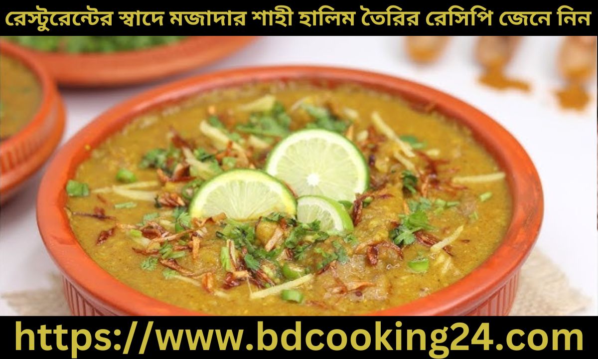রেস্টুরেন্টে‌র স্বাদে মজাদার শাহী হা‌লিম তৈরির রেসিপি জেনে নিন
