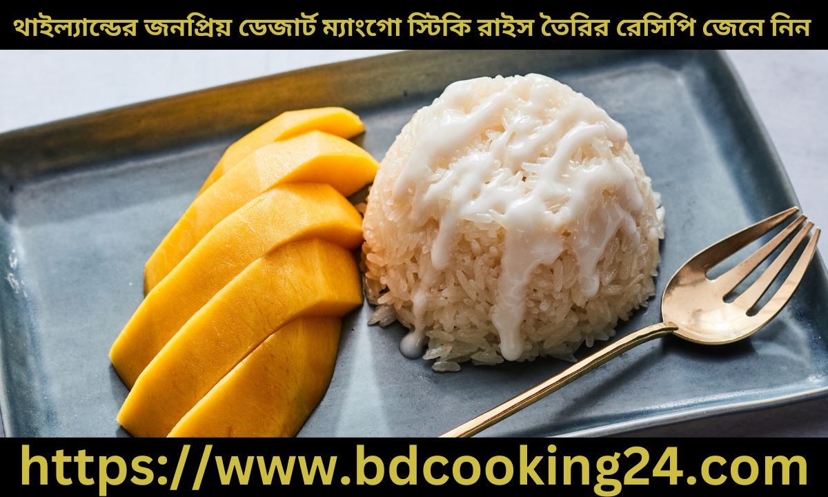 থাইল্যান্ডের জন‌প্রিয় ডেজার্ট ম‍্যাংগো স্টিকি রাইস তৈরির রে‌সি‌পি‌ জেনে নিন